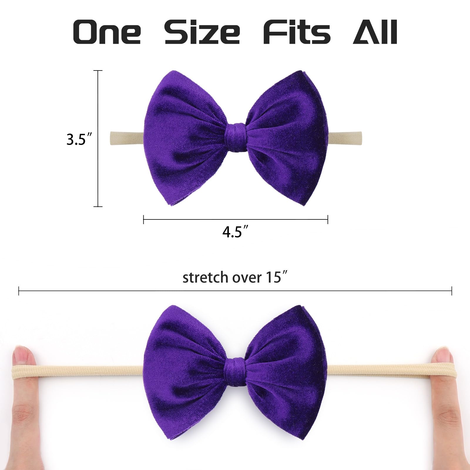 YanJie no-mark velvet headband sits softly without leaving marks.
