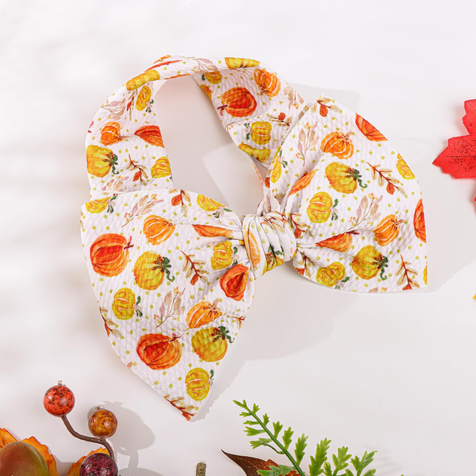 YanJie Pumpkin Headband handmade craftsmanship ensures durable baby accessory.