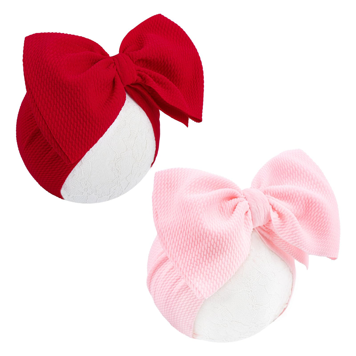 YanJie red bow headband for baby adds charming style to daily outfits