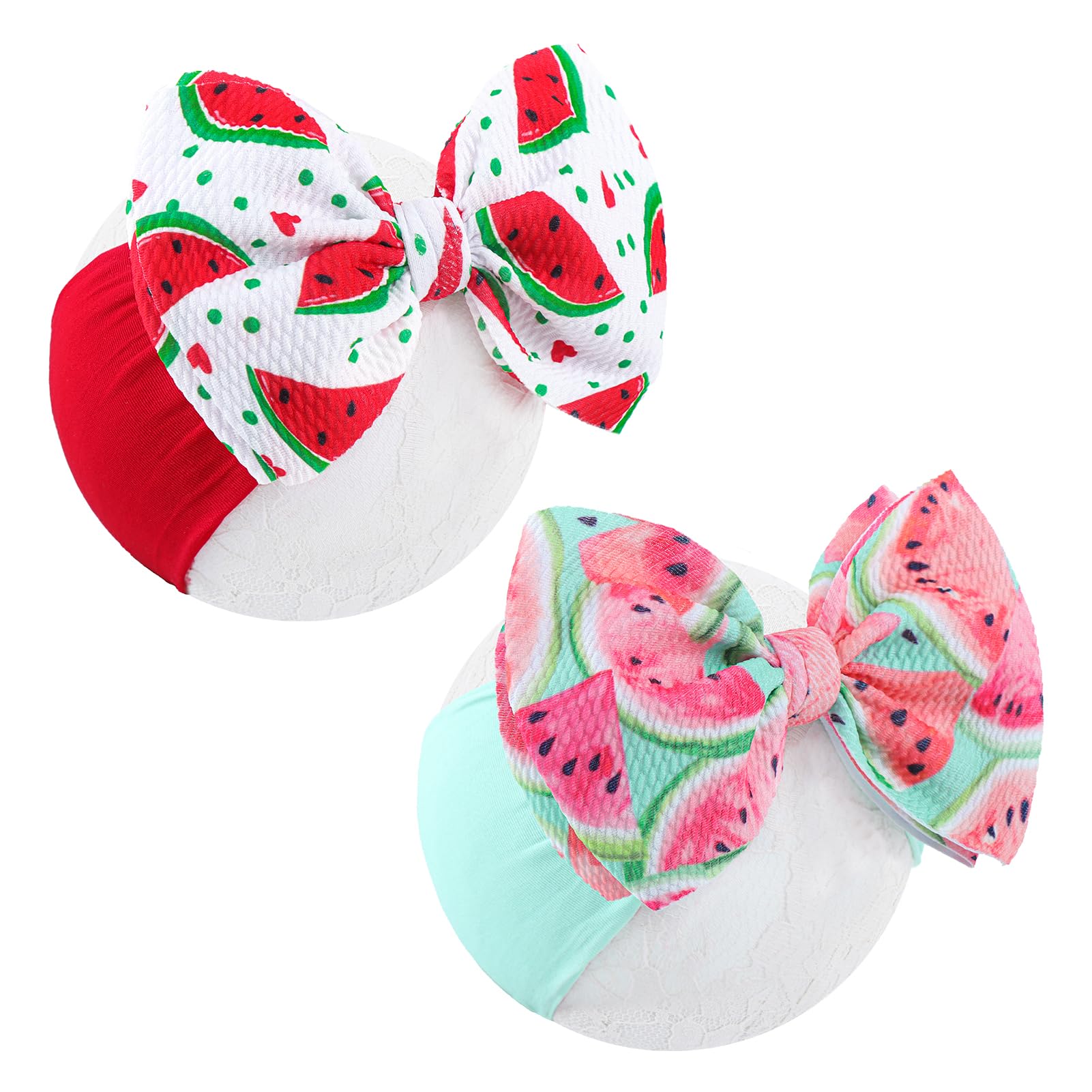YanJie soft newborn nylon headband with red band offers gentle stretch for everyday comfort.