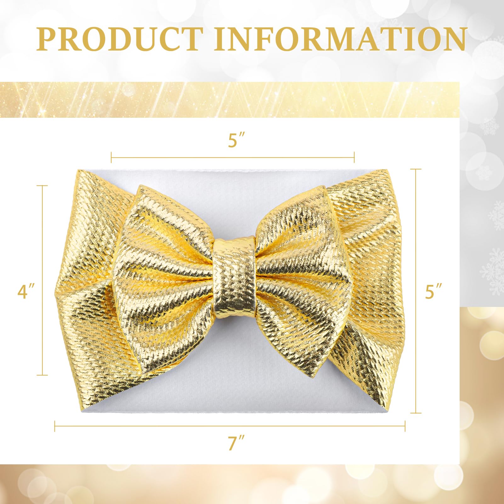 YanJie metallic headband close-up shows soft textured fabric for gentle touch