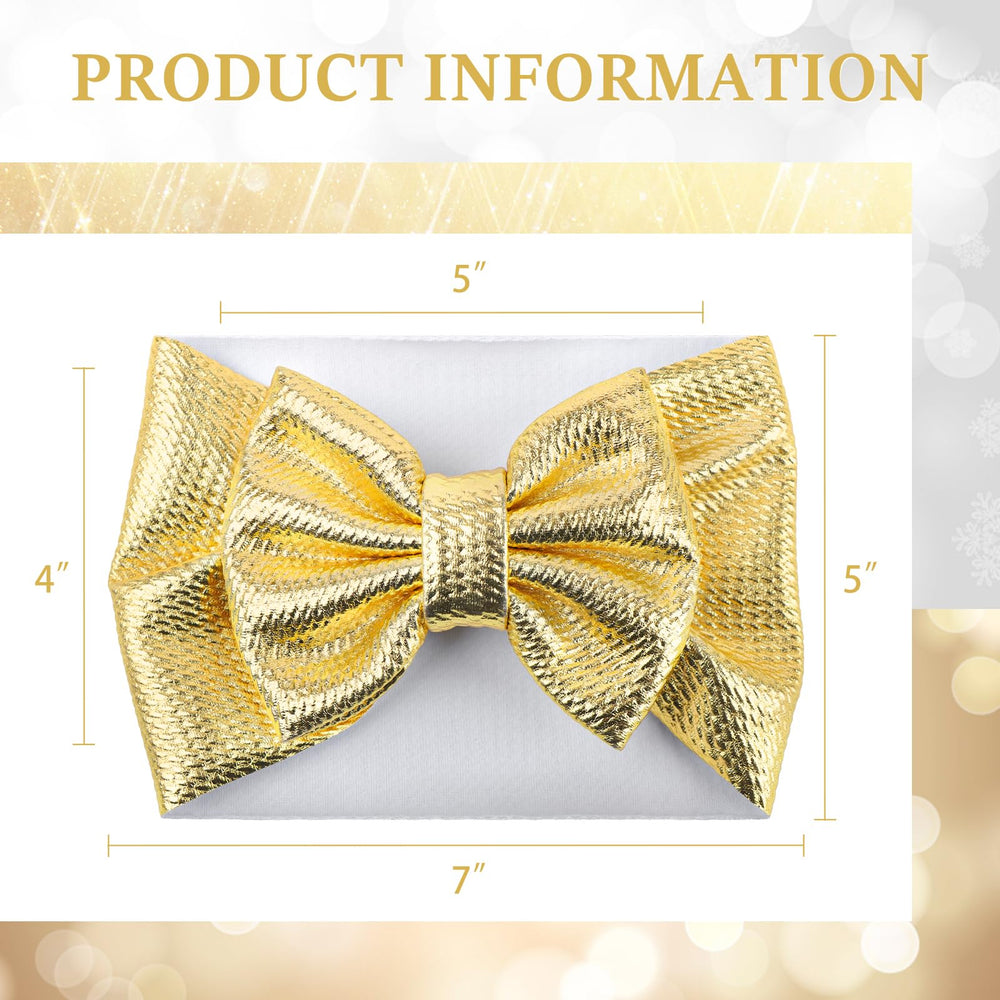 YanJie metallic headband close-up shows soft textured fabric for gentle touch