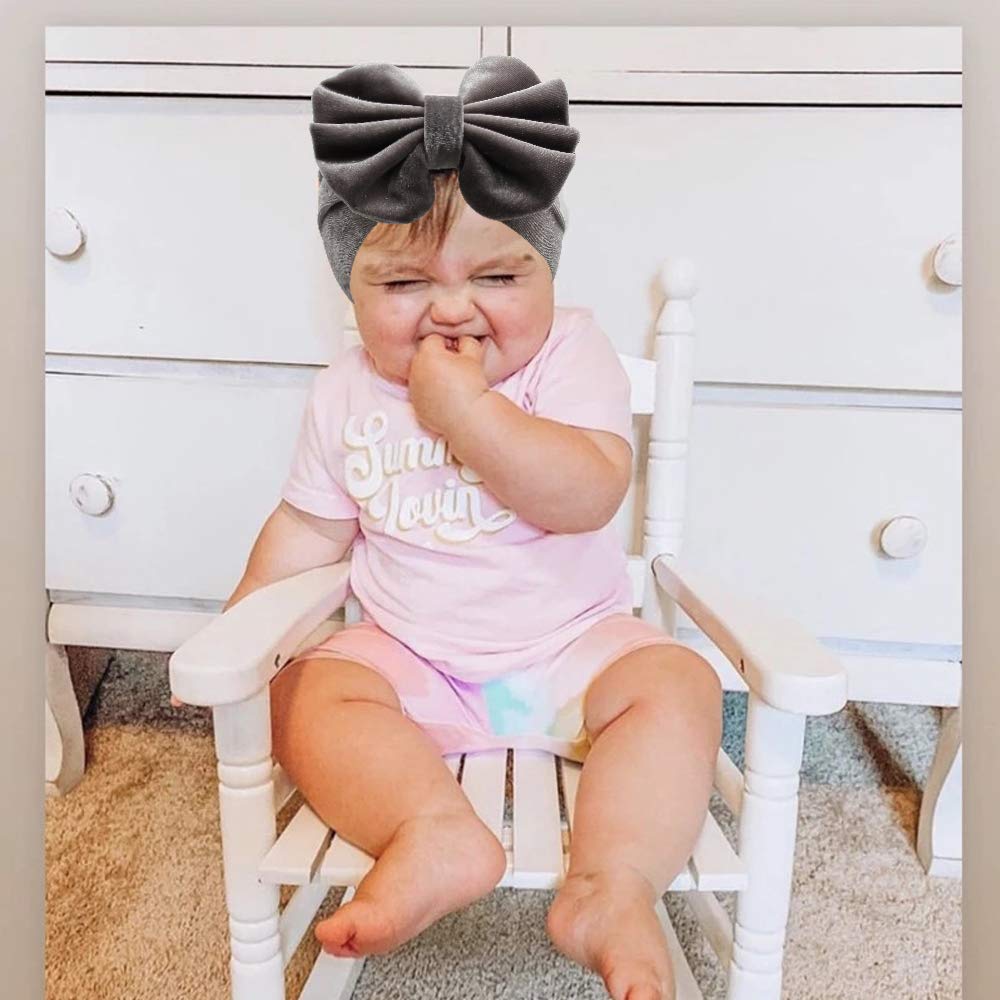YanJie soft velvet baby headband elastic demonstrates flexible, comfortable fit