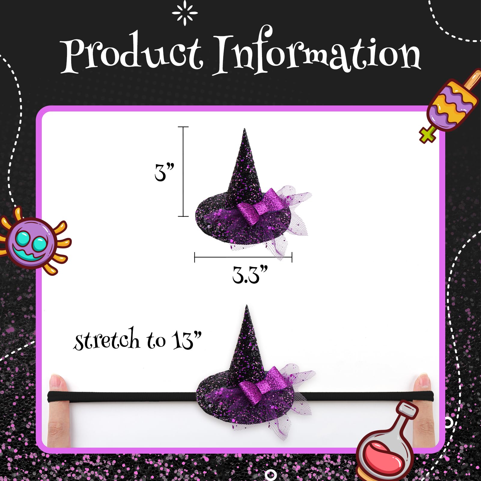 YanJie stretchy nylon headband offers comfortable wear across ages for Halloween dress-up.