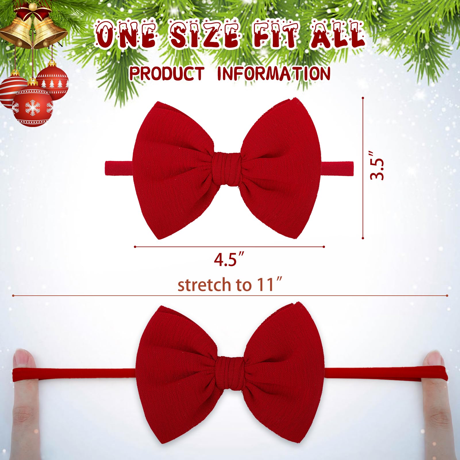 YanJie three-bow headbands set for versatile outfits.