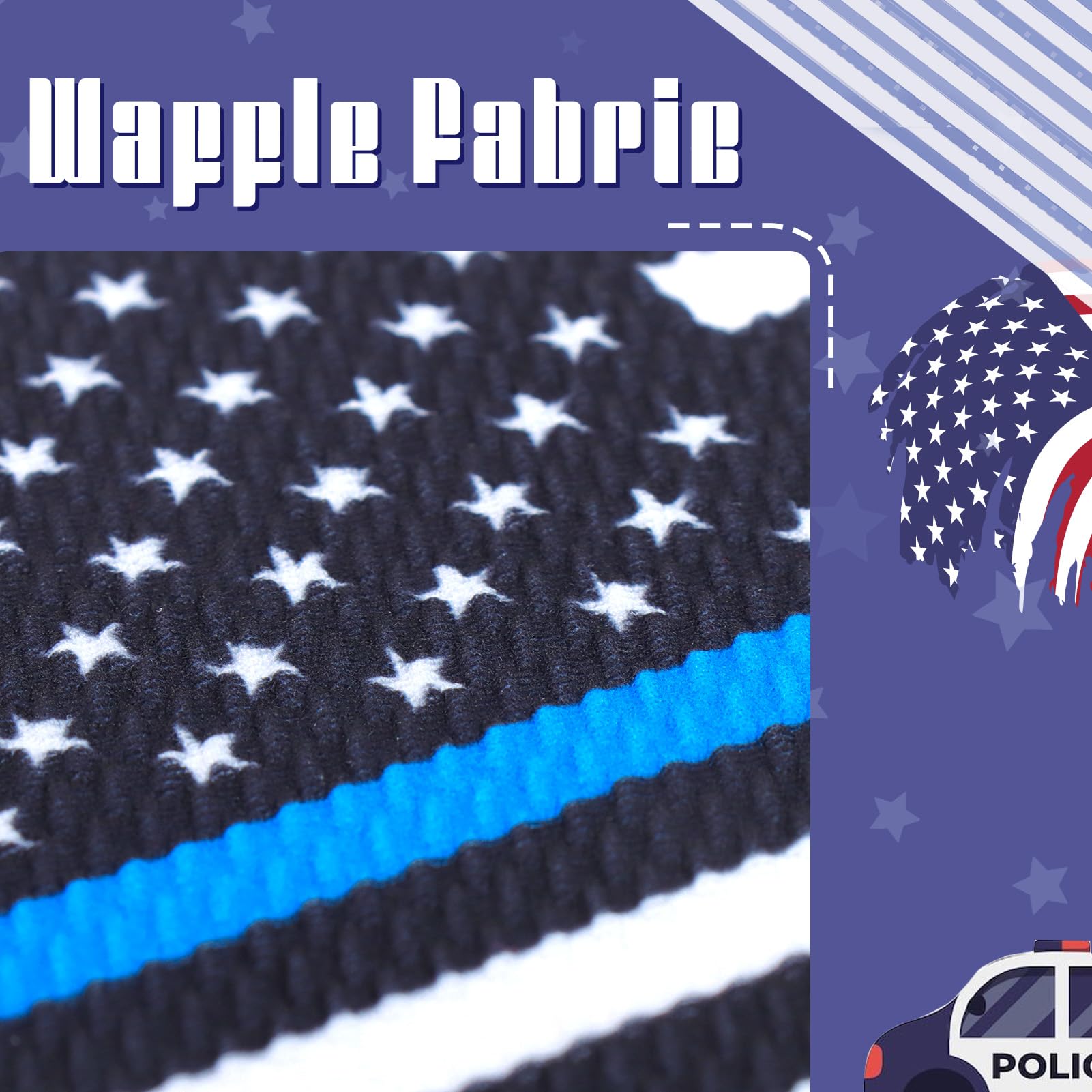 YanJie toddler headband blue line flag fashion