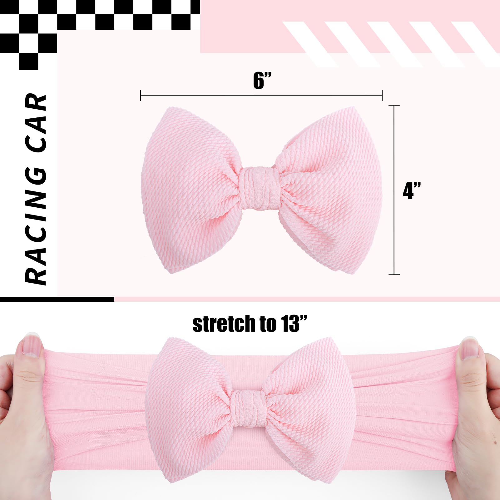 YanJie toddler headband with 6-inch bow, bold yet gentle for everyday wear.