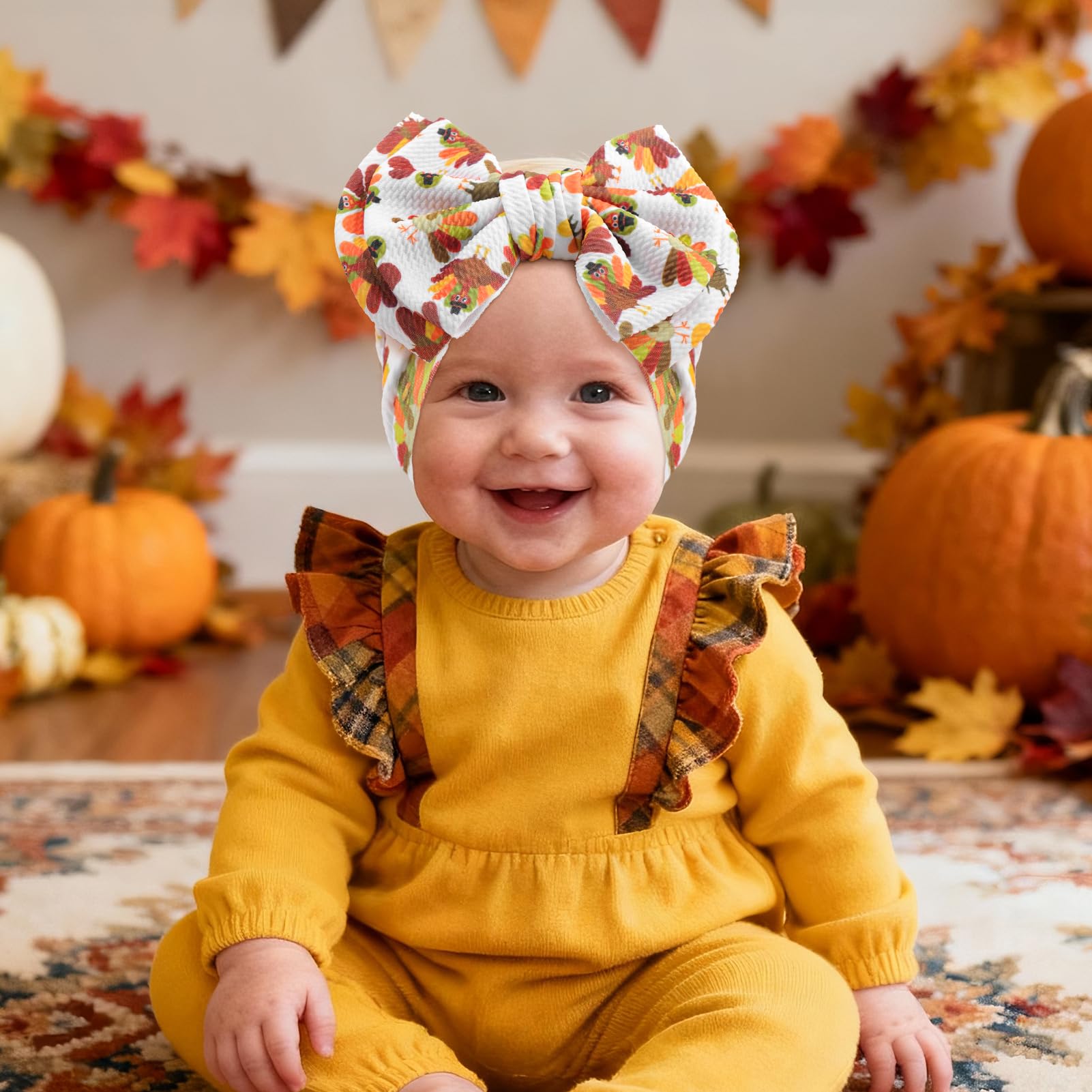 YanJie headband turkey detail design for festive photos