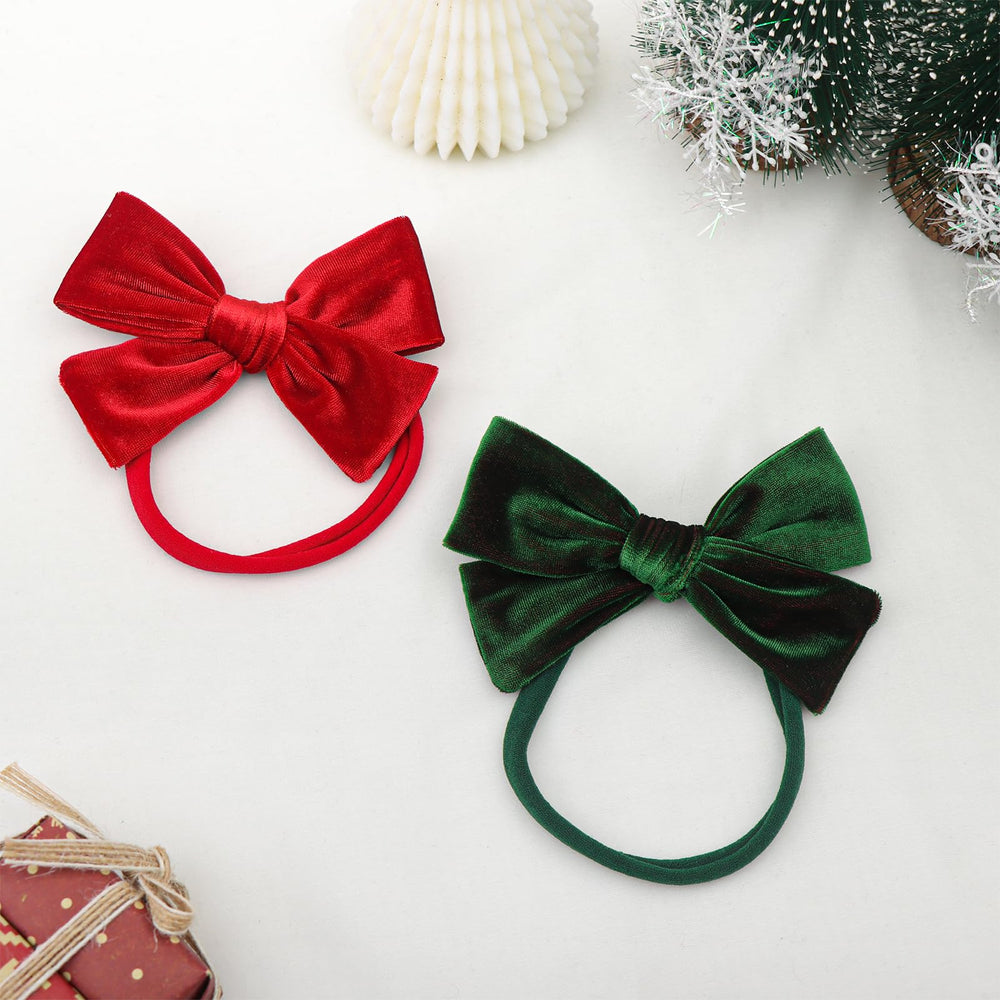 YanJie two-bows gift pack headband, great Christmas gift.