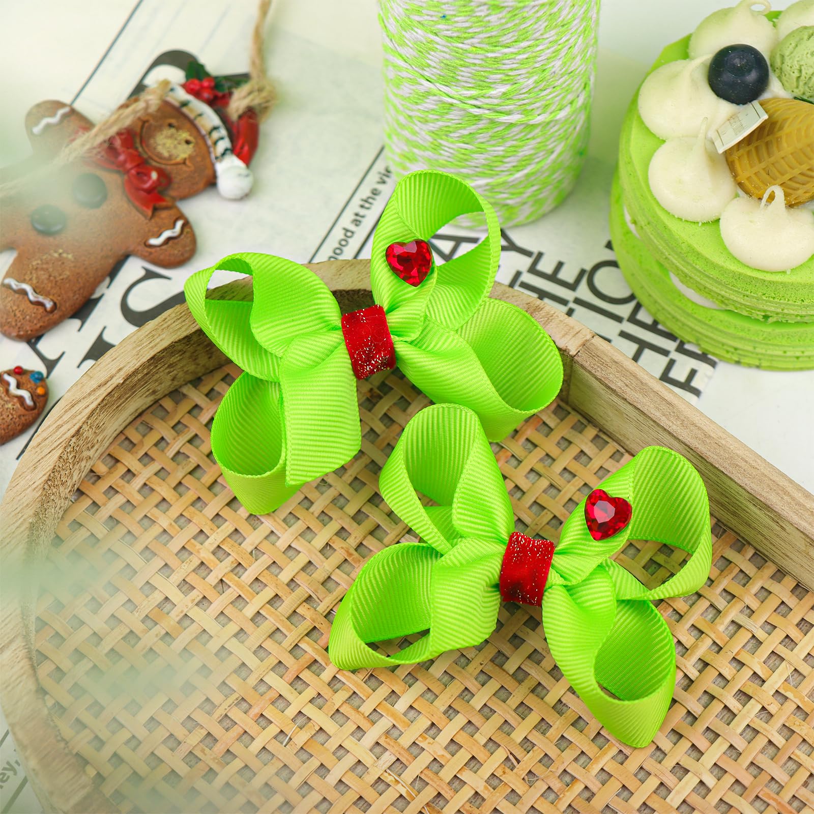 YanJie two-pack Christmas hair accessories ready for coordinated styling
