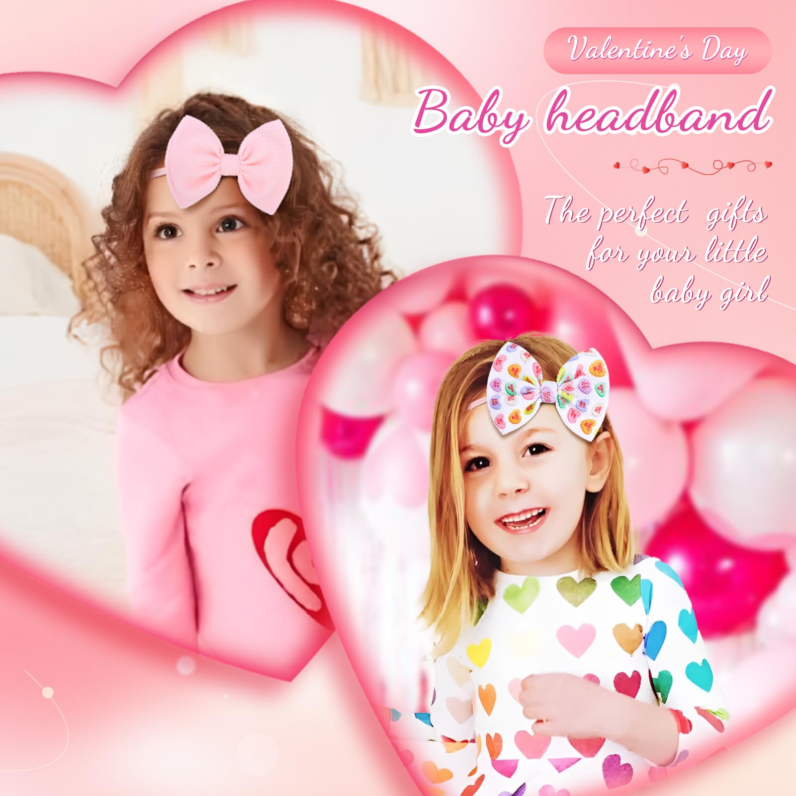 YanJie Valentine-pack gift-ready headbands for siblings or friends