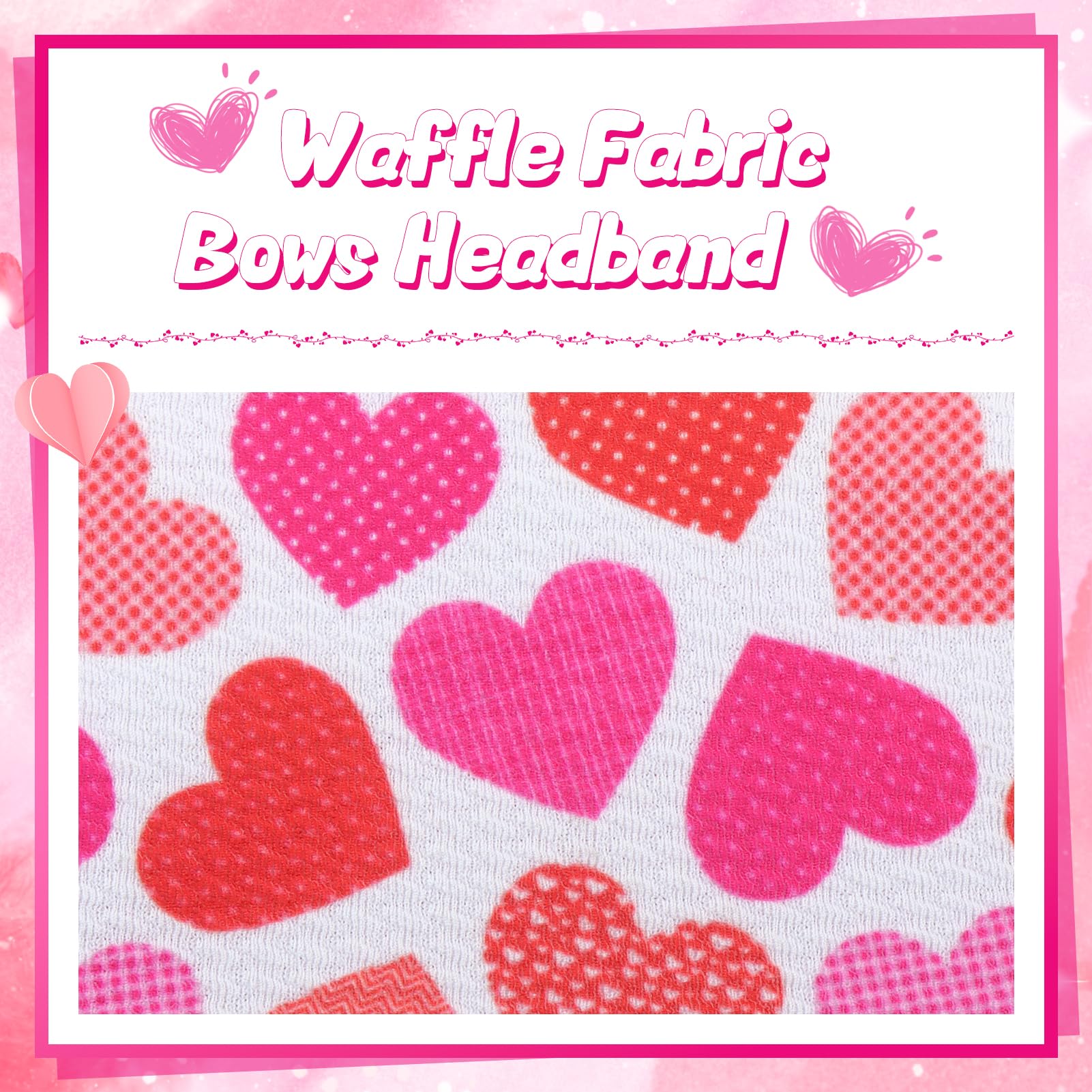 YanJie heart bow headband; ideal gift for baby's dress-up and photos