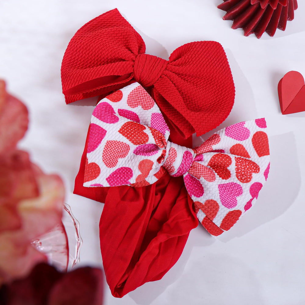 YanJie baby headband set; versatile Valentine accessory for outfits