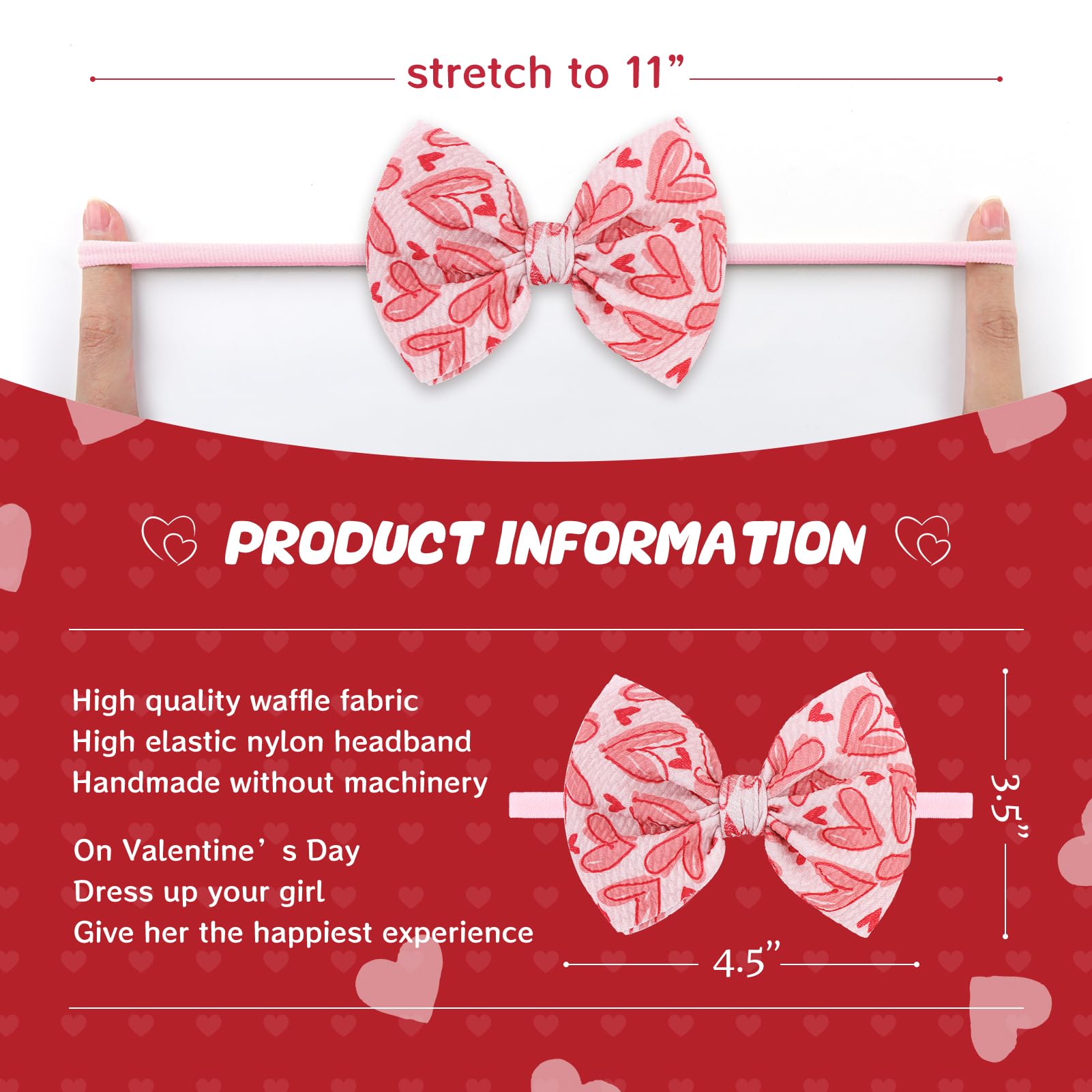 YanJie soft nylon headband provides comfortable fit across different head sizes.