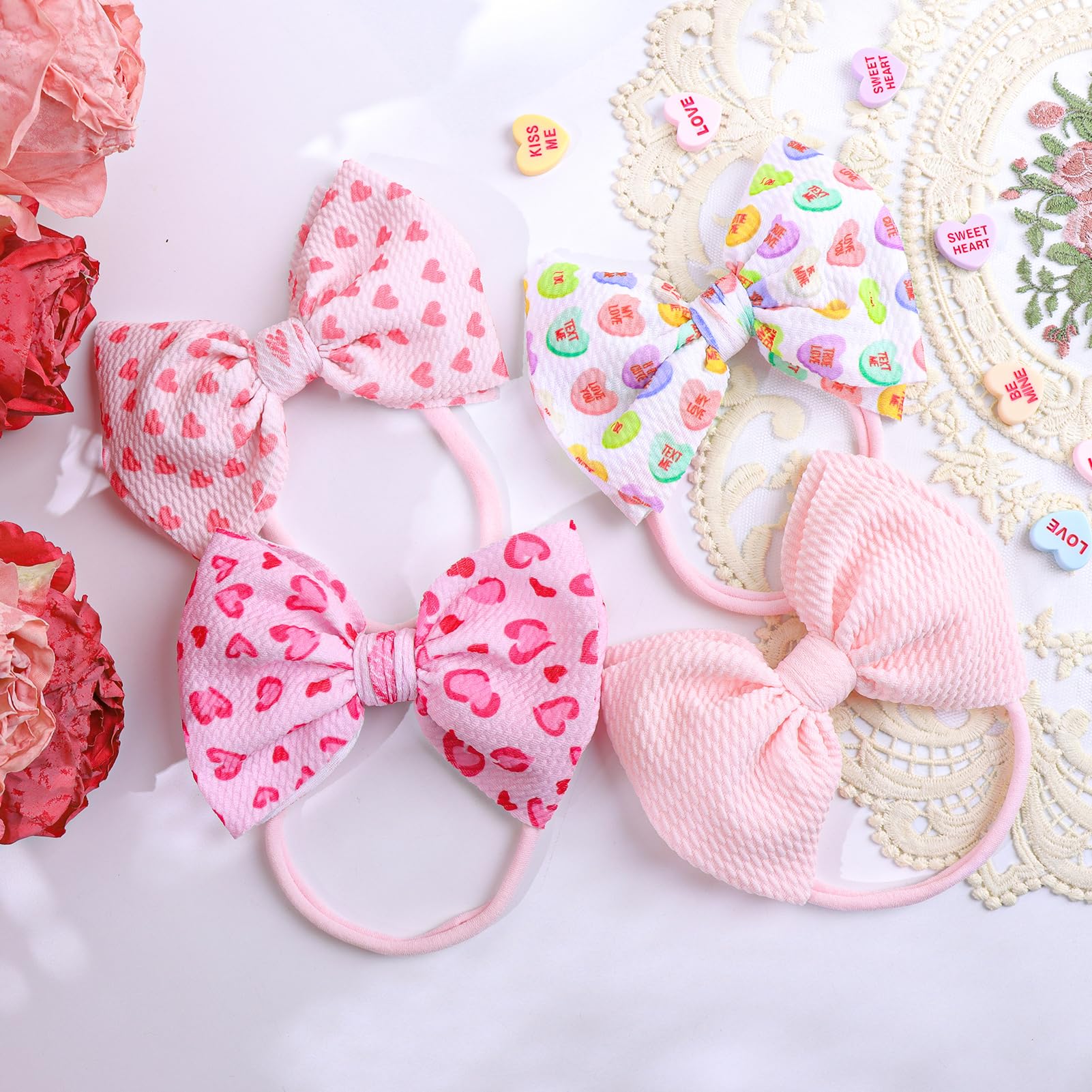 YanJie Valentine photo-prop bow enhances baby shoots