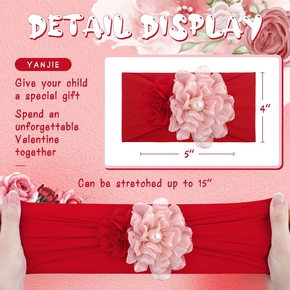 YanJie Valentines headband newborn-friendly design prevents tightness