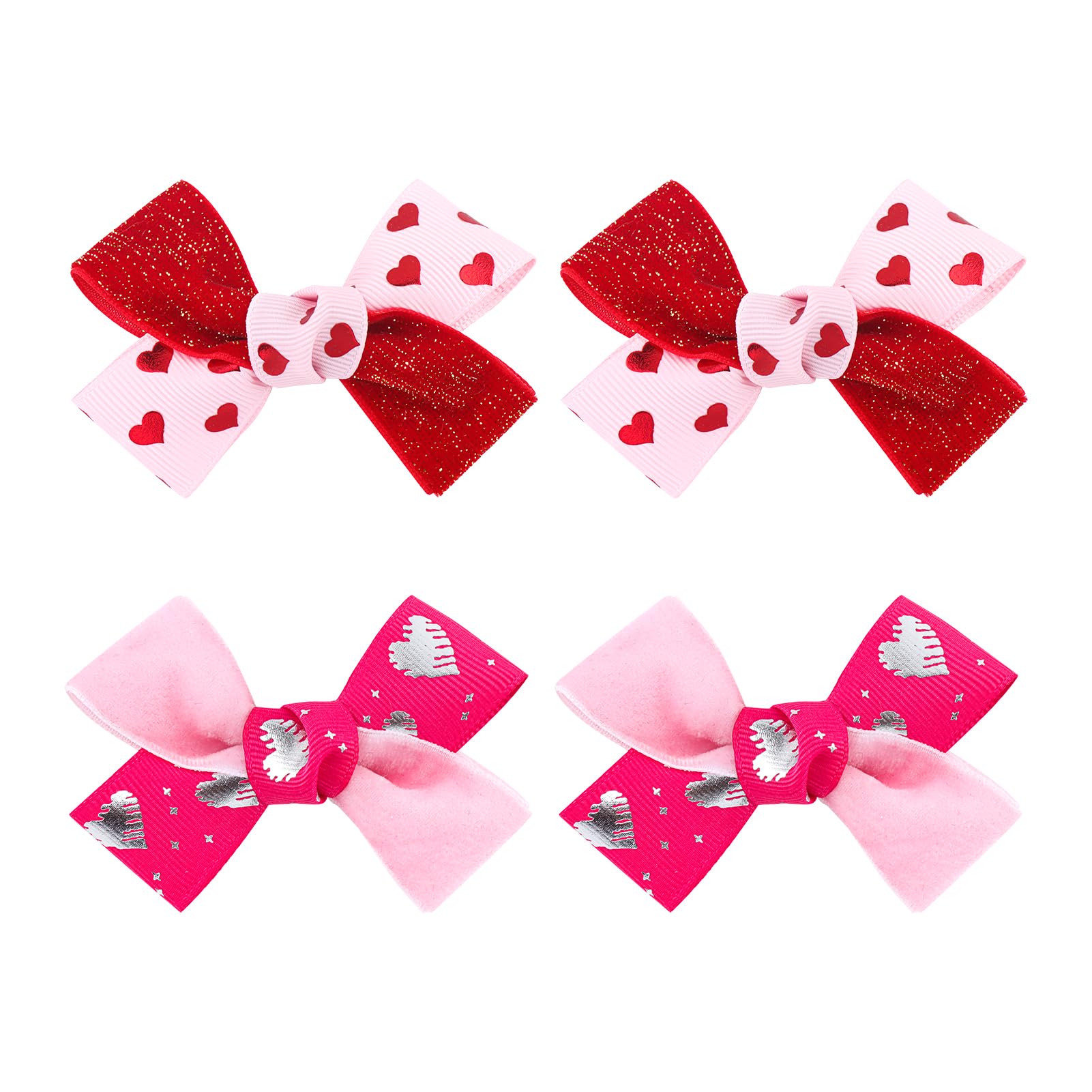 YanJie Valentines heart hair clip red adds cute charm with secure hold for daily wear