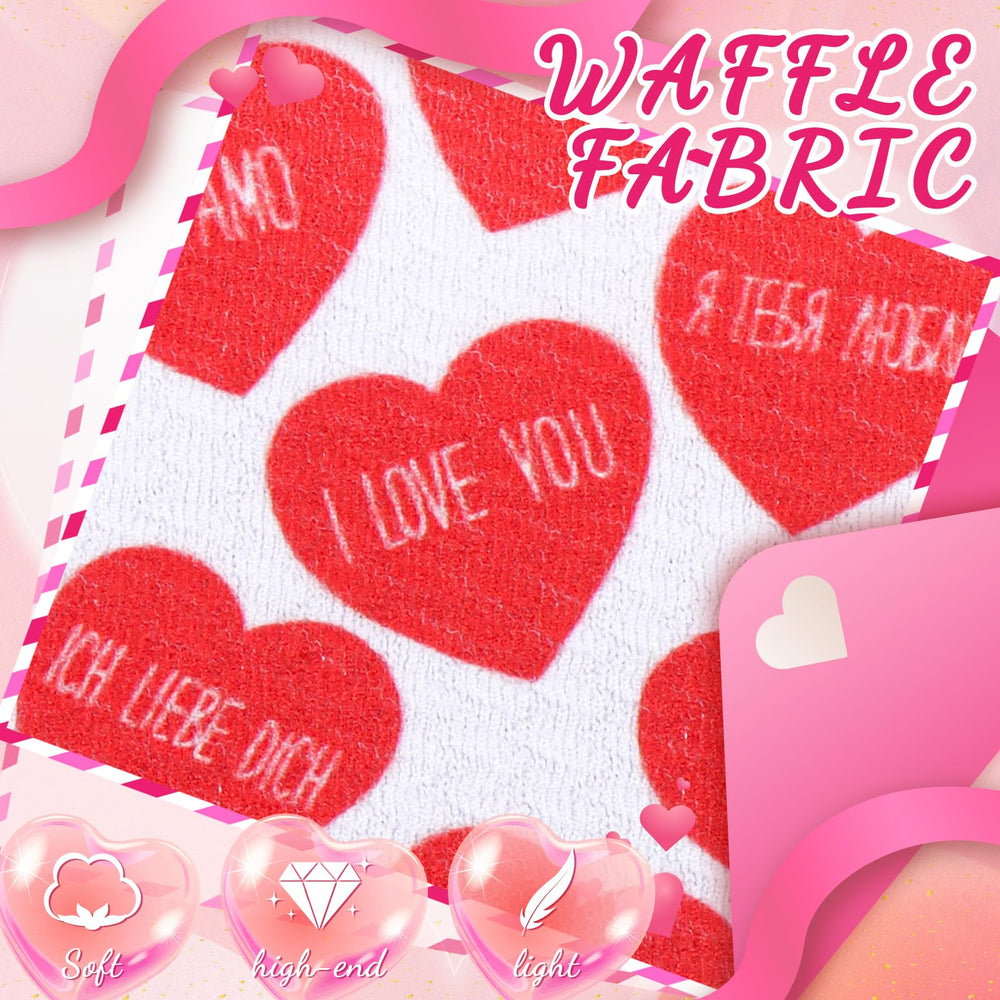 YanJie Valentines heart print headband, daily wear-friendly accessory for girls.