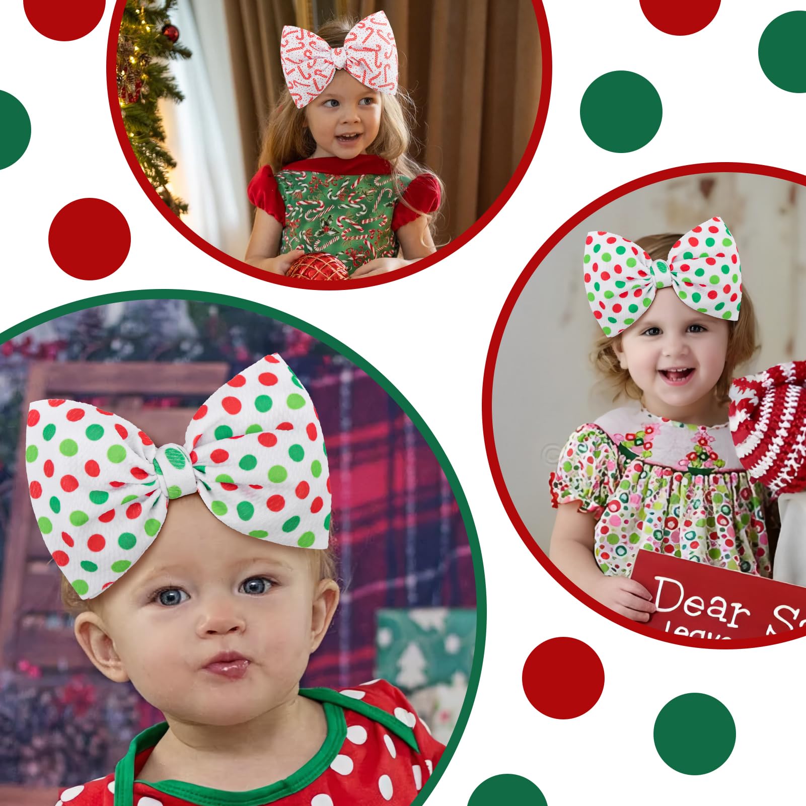 YanJie walking-stick pattern headband adds playful charm at holiday parties.