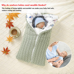 Yanmucy baby swaddle blanket zipper-open view, ready to become a breathable blanket for naps.
