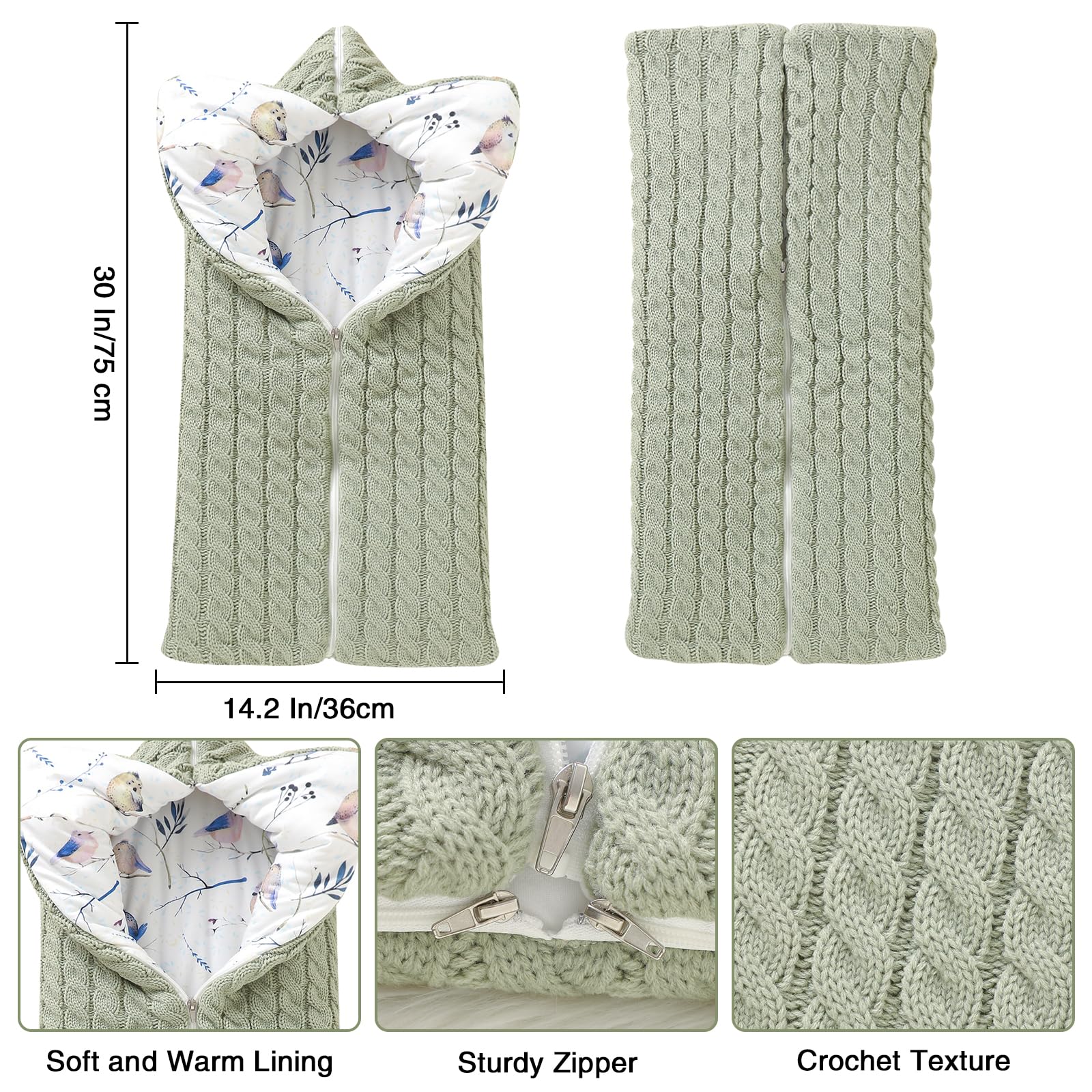 Yanmucy inner-cotton-wool layer feels soft against skin, delivering gentle warmth.