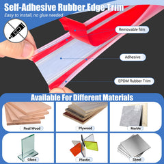 YANRUIPRO edge guard protects kitchen counter edges from water damage and scratches
