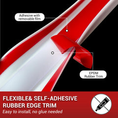 YANRUIPRO edge trim adhesive close-up shows three-sided strong bond