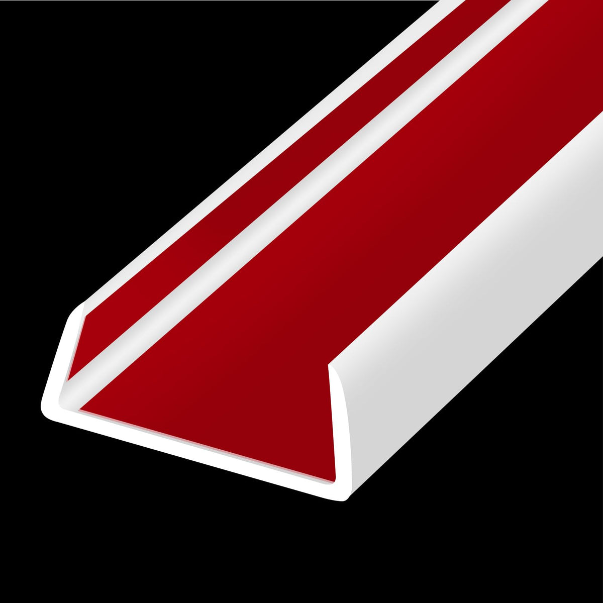 YANRUIPRO rubber edge trim outer view with white U-channel edge protection for furniture