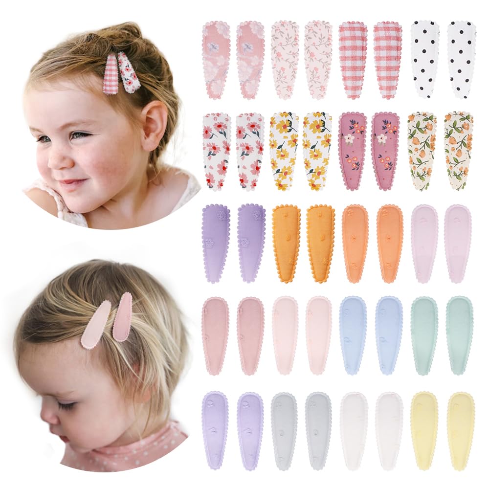 Yanwenx girl hair clip floral print provides secure non-slip hold for toddlers.
