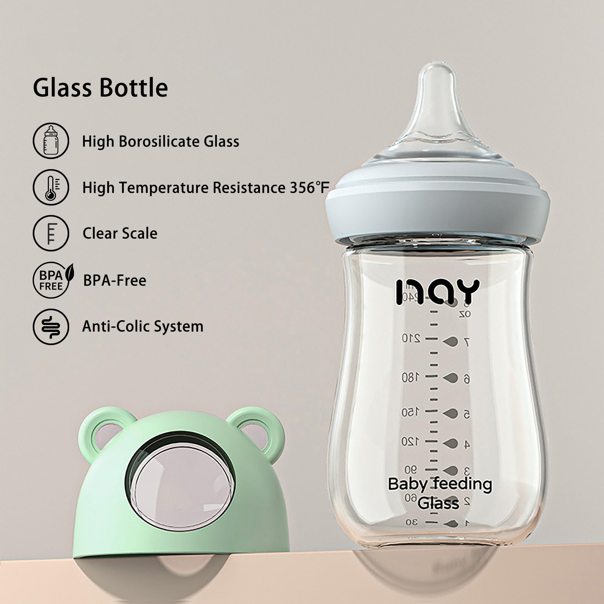 yanyoyo wide-mouth design makes cleaning quick and thorough
