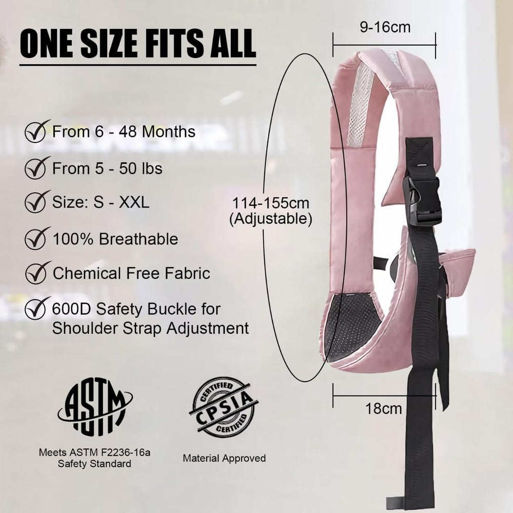 YAOYUQIAN ergonomic-seat non-slip sling keeps baby secure during daily activities.