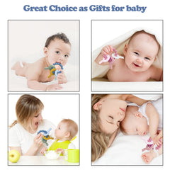 YAPPROMO Baby Teething Keys one-piece design minimizes choking risks during teething relief.