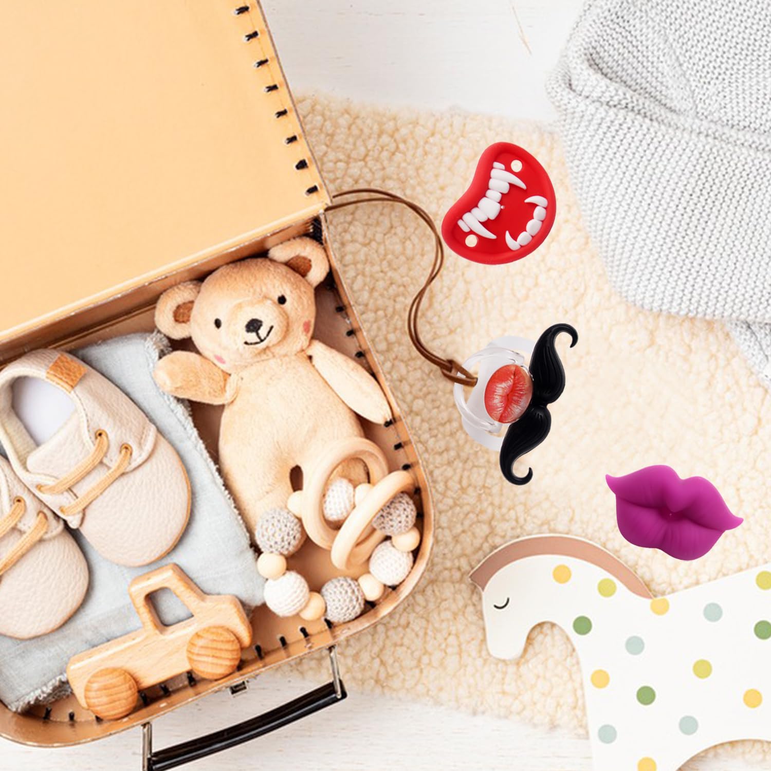 YAPPROMO easy-clean pacifier steps for quick sanitation and daily use.