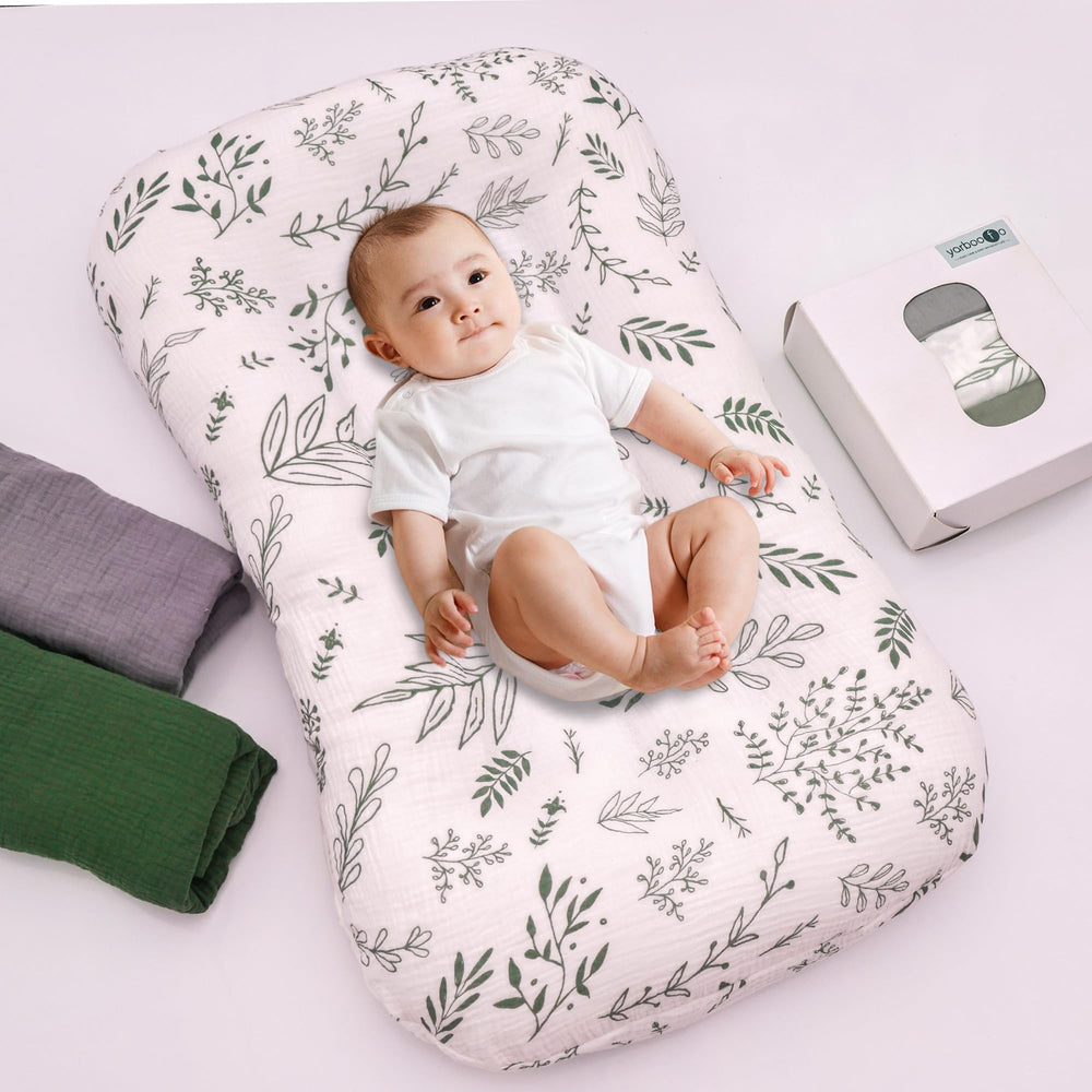yarboofo gift-ready lounger cover set for newborns and new parents