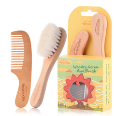 Yarra Modes baby goat hair brush shows ultra-soft bristles for gentle grooming.