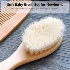 Yarra Modes tea wood handle highlights eco-friendly materials for safe baby grooming.