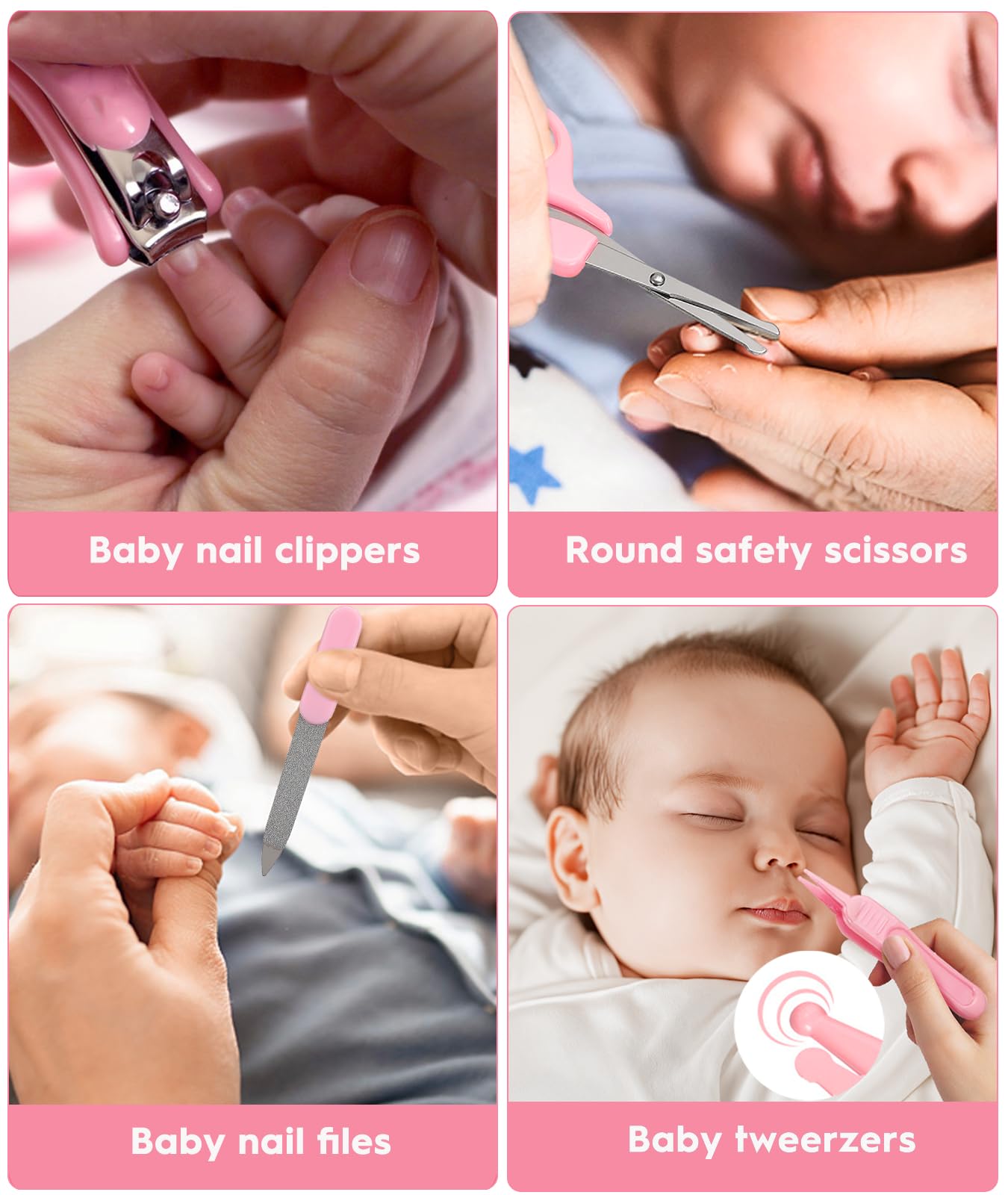 YASEW nail clippers with rounded tips for tiny nails