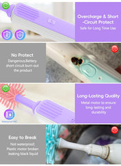 YASEW bottle brush performing 360-degree-clean for thorough coverage