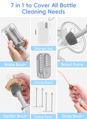 YASEW BPA-free silicone brush head ensures safe, gentle cleaning.