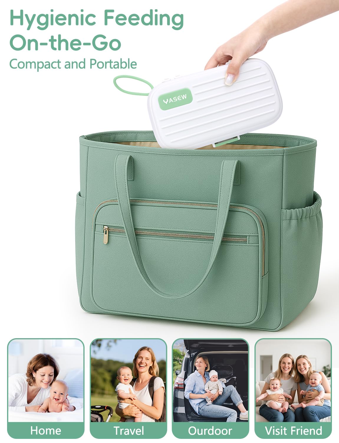 YASEW compact storage box neatly houses all kit parts for travel.