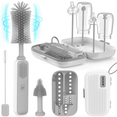 YASEW electric bottle brush cleaner front view showing compact travel-friendly design for on the go cleaning