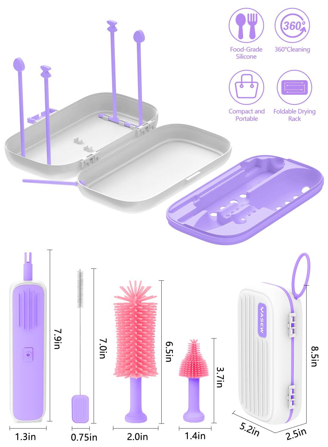 YASEW IPX65 waterproof charging-port protects charging in damp areas