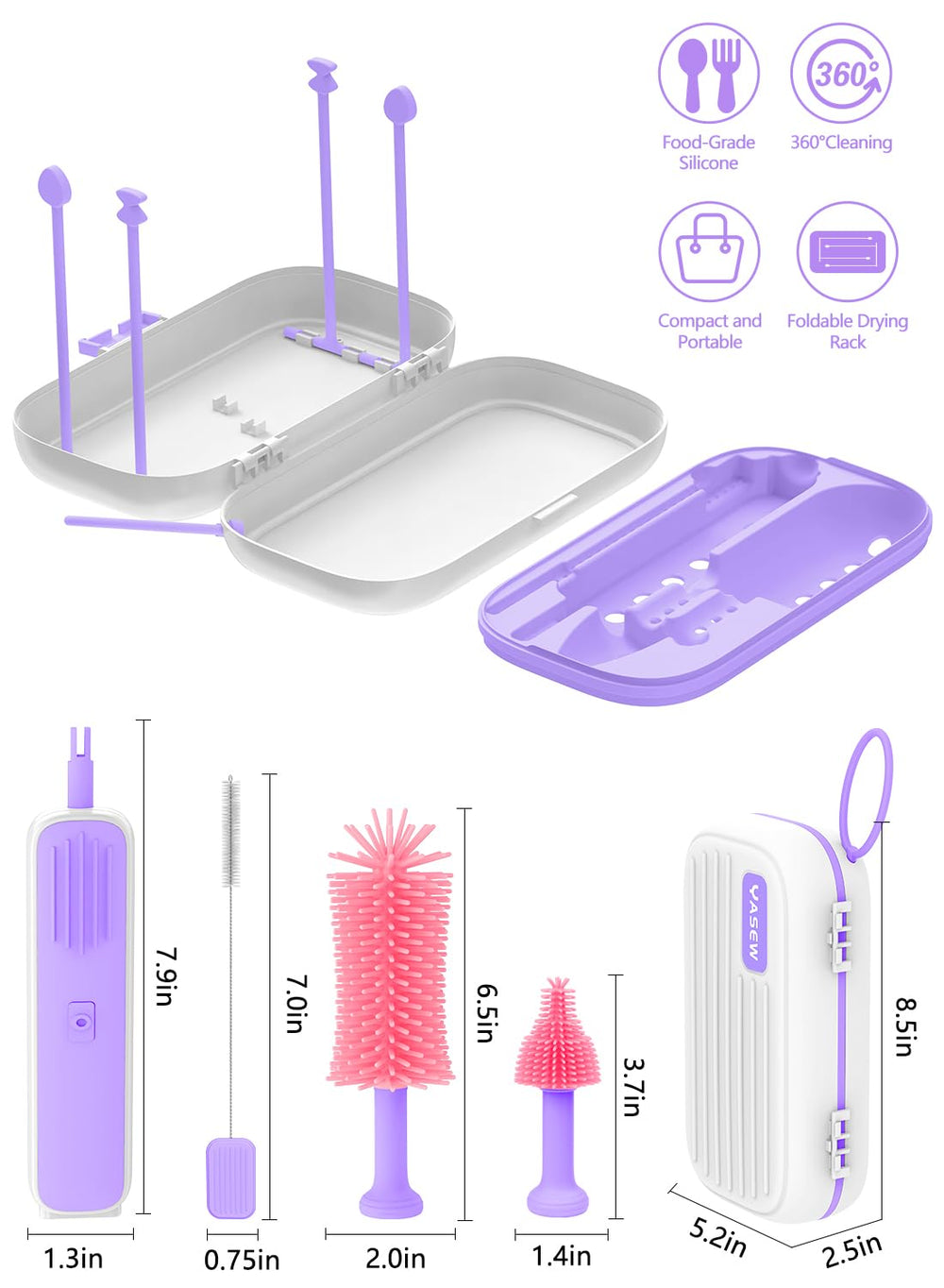 YASEW IPX65 waterproof charging-port protects charging in damp areas