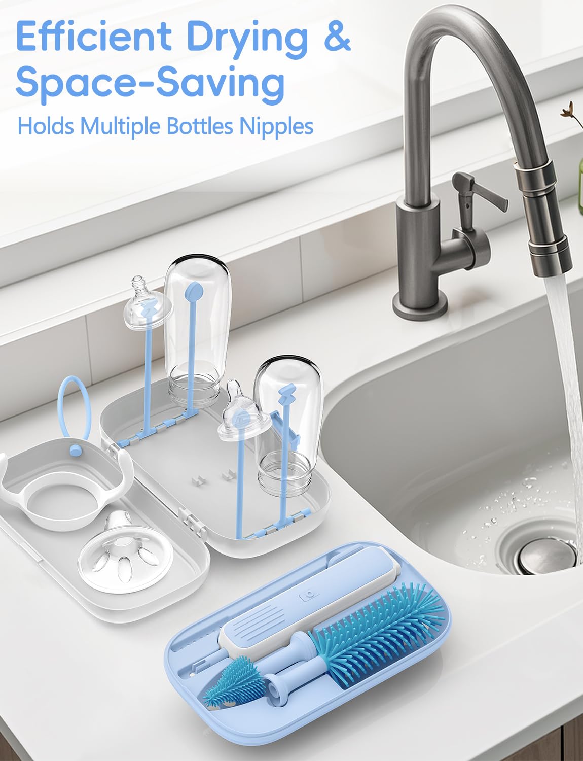 YASEW straw cleaner for bottles reaches narrow channels easily.
