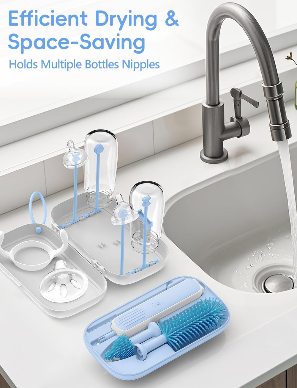 YASEW straw cleaner for bottles reaches narrow channels easily.