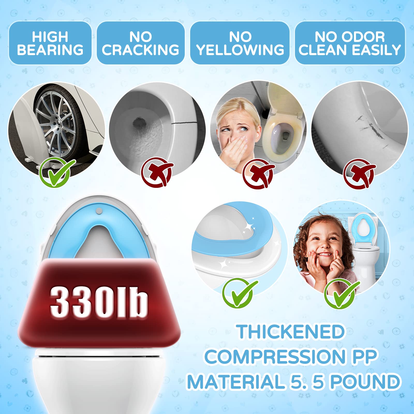YASFEL 3-step installation video guide simplifies mounting on standard elongated bowls.