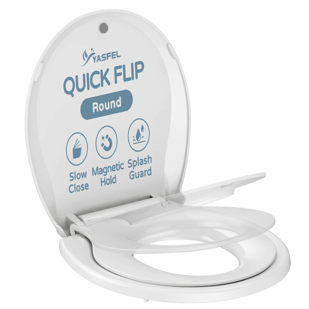 YASFEL built-in child seat demonstrates 2-in-1 versatility for easy potty training sessions.