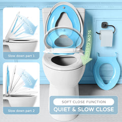 YASFEL soft-close magnetic toilet seat reduces slams and finger pinching during night-time routines.