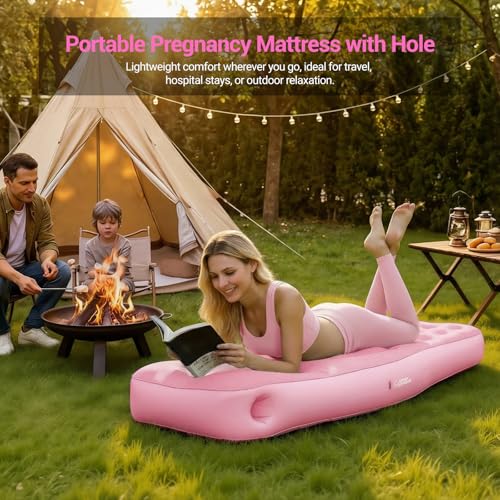 YATAOQINGJIE inflatable pillow includes electric pump for easy setup.