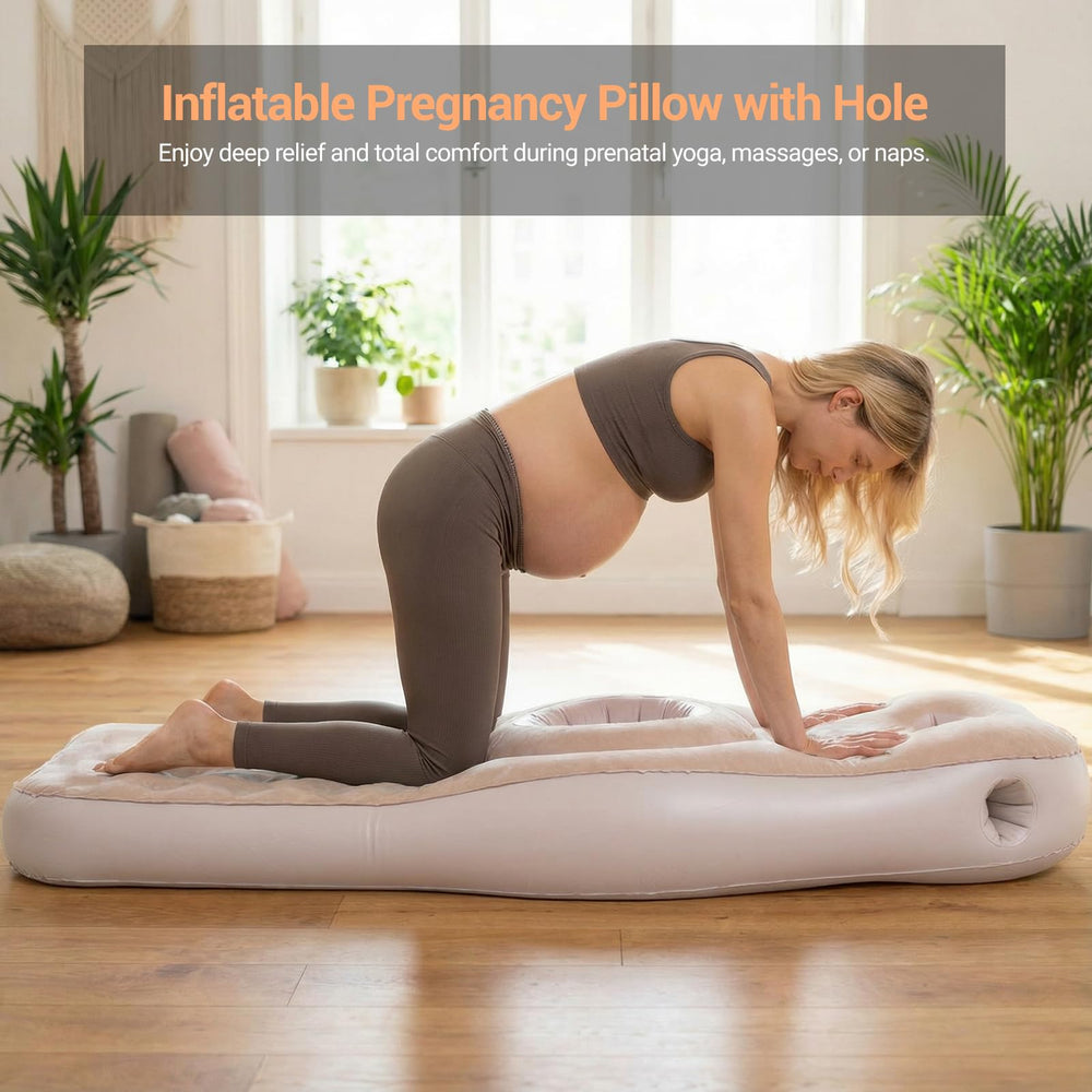 YATAOQINGJIE portable setup pillow enables quick inflation with included pump.